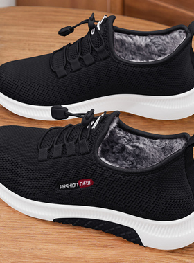 老北京布鞋女秋冬加绒2025新款保暖中老年妈妈运动舒适软底二棉鞋