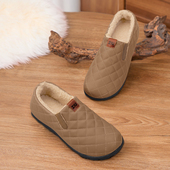 防水软底休闲妈妈鞋 加绒防滑保暖中老年豆豆棉鞋 女冬季 老北京布鞋