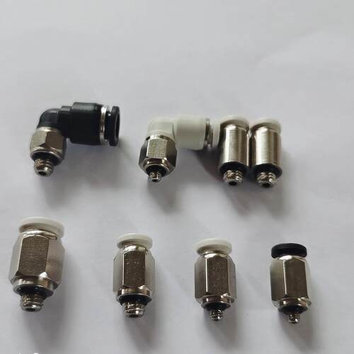 SMC型迷你接头 直通外螺纹气动快插弯头PC/PL06/04-M3/M5/M6/01S
