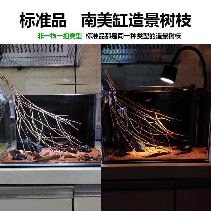 买一送1 原生缸南美缸溪流缸鹿角枝造景树枝分叉树枝鱼缸造景素材