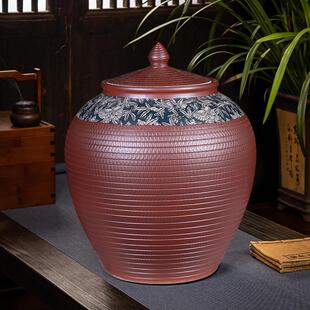 20斤50斤100装 景德镇陶瓷米缸米桶茶叶罐 带盖防潮防虫密封储物
