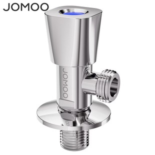 九牧冷热水三角阀全铜加厚家用水阀开关水龙头4分四直通八字阀门