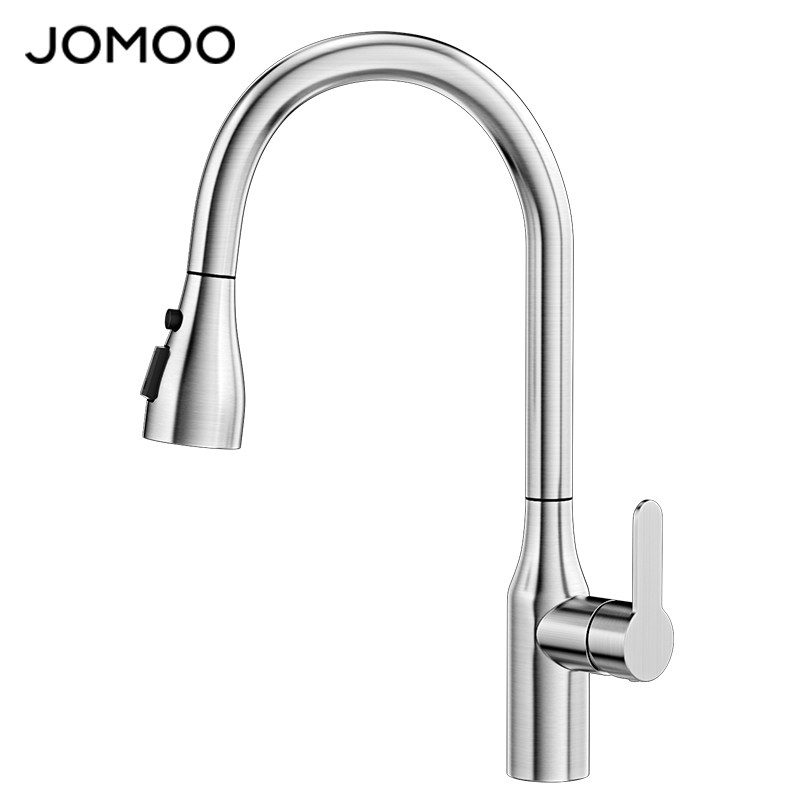 九牧洗菜盆厨房水龙头可抽拉式冷热伸缩万向旋转防溅专用洗碗水槽