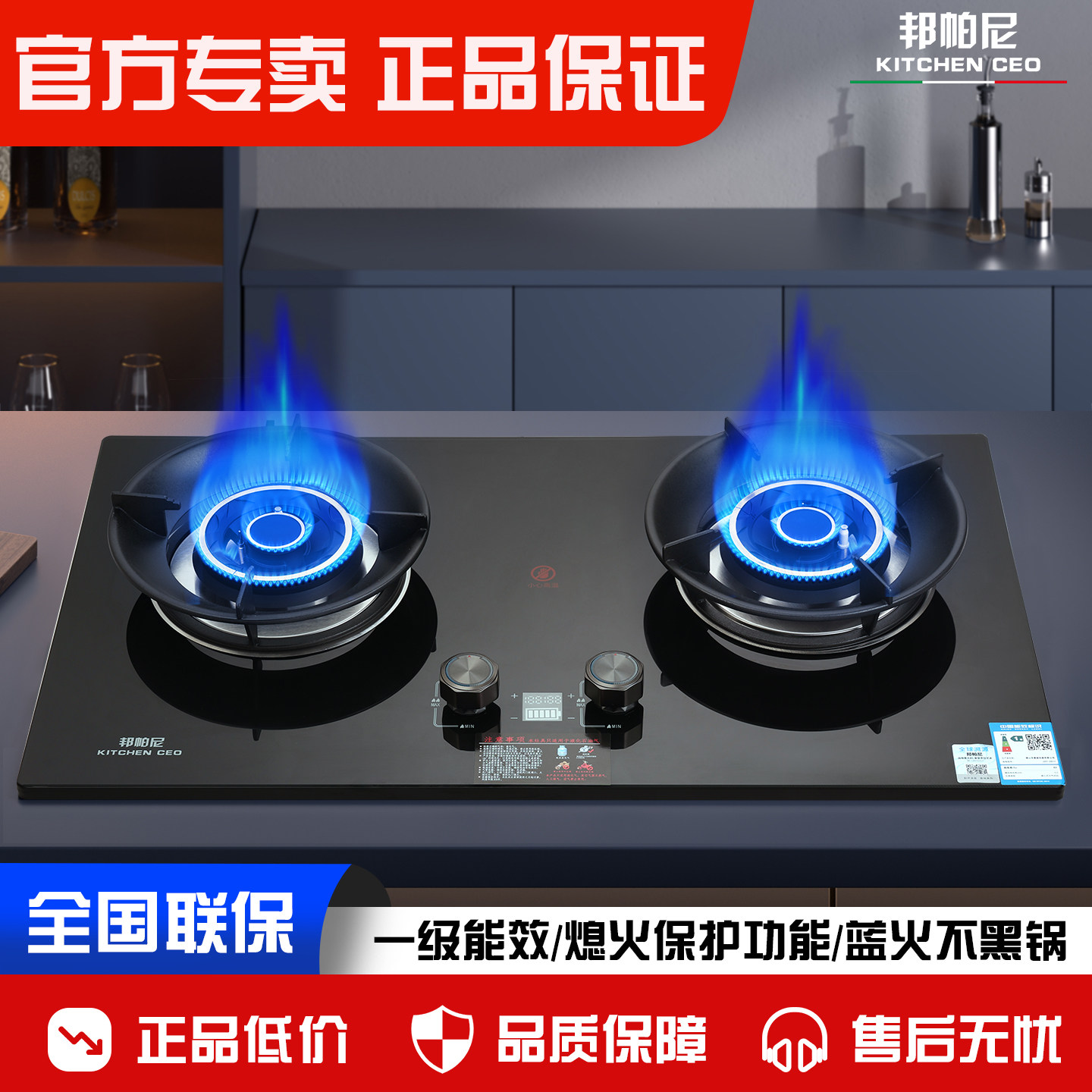 管道人工煤气专用家用双灶嵌入式台式