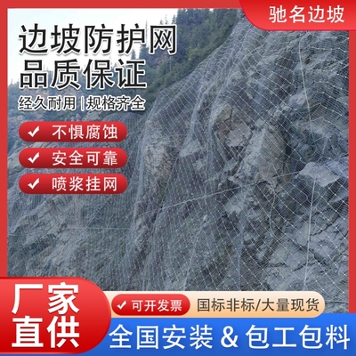 边坡防护网主动边坡防护