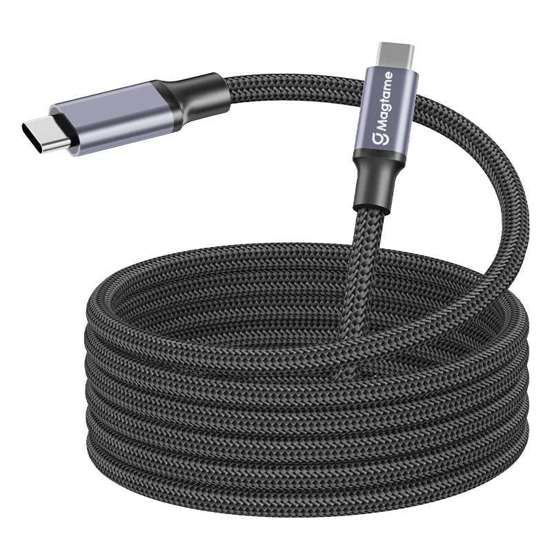 Magtame磁吸数据线全功能双头typec数据线雷电接口pd240W100W快充20Gbps视频线外接显示器iphone显卡15充电线