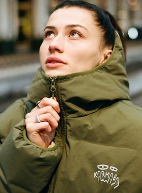 Karma8a 法国攀岩户外羽绒服 高克重 廓形防风防水男女三防羽绒服