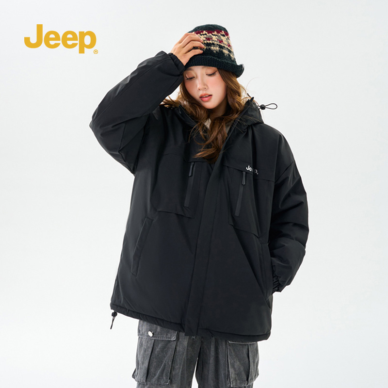 Jeep吉普棉服男士保暖防风外套