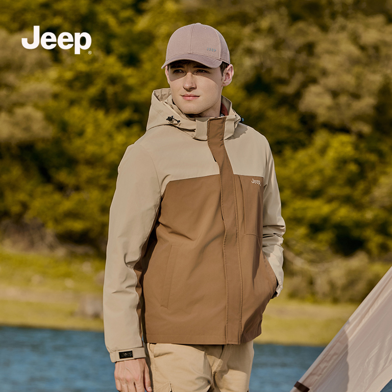 Jeep吉普冲锋外套男款2025新款