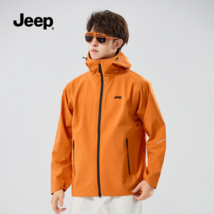 工装 jeep吉普冲锋外套男士 防风衣户外秋季 2025新款 夹克登山服 冬季