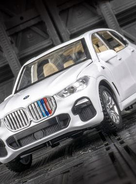 金丽方套装19014仿真锦笋X5合金越野车模型汽车摆件声光玩具车男