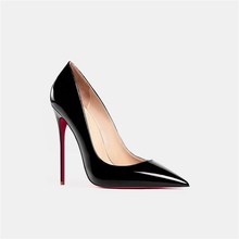 Pumps Red Heels Brand High Bottom Shiny 网红Women