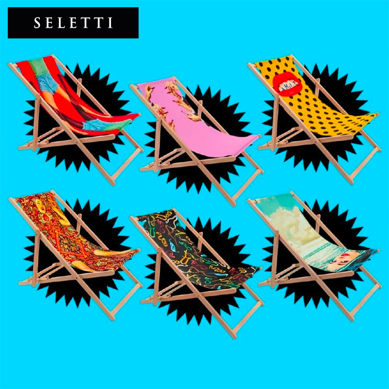 Seletti Toiletpaper户外折叠椅子便携式露营野餐沙滩椅