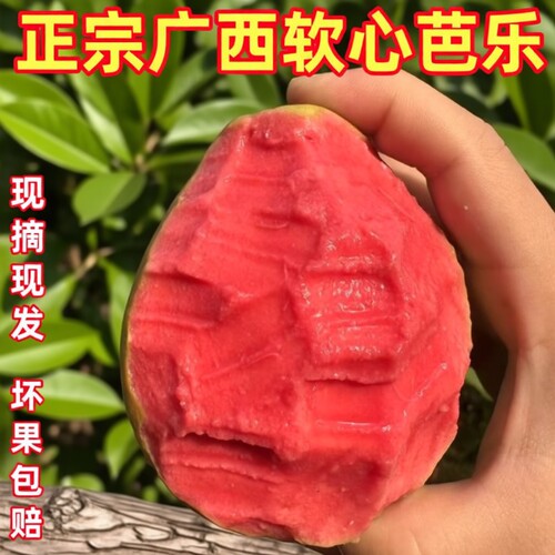 广西正宗红心软糯奶油芭乐新鲜