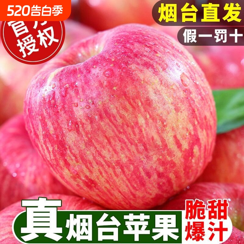 山东烟台红富士苹果新鲜水果当季整箱正宗丑苹果产地直发包邮脆甜