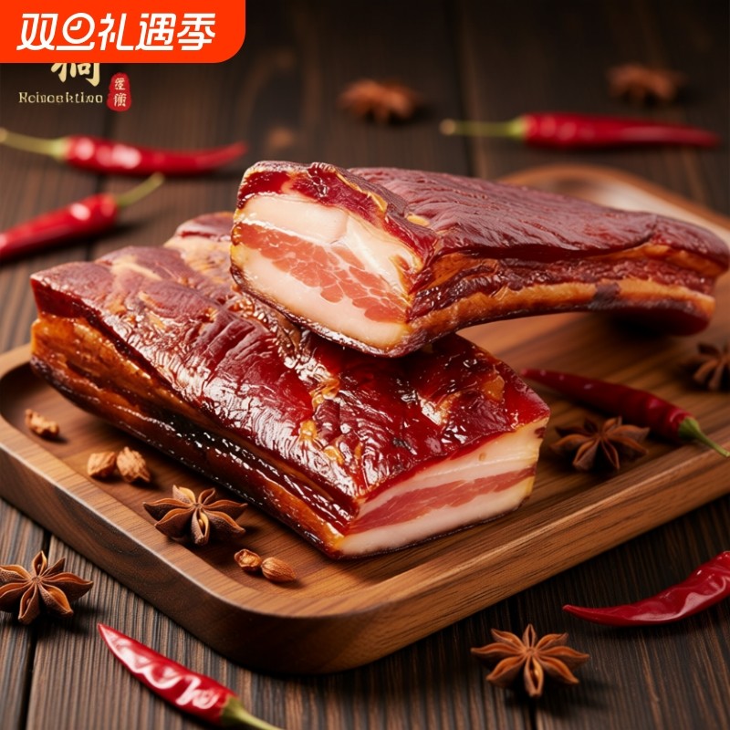 腊五花肉湖北恩施特产利川农家烟熏腊肉腌肉湖南四川五花腊肉猪肉