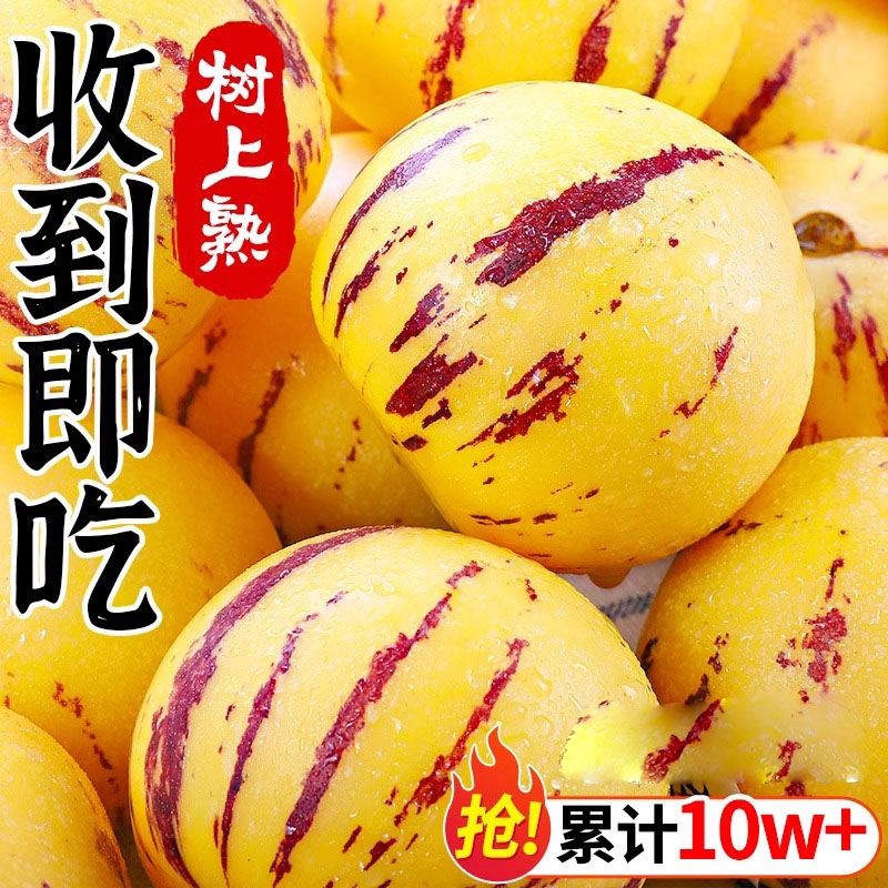 人参果新鲜云南石林果圆果人生果果七彩黄肉水果整箱包邮树上熟