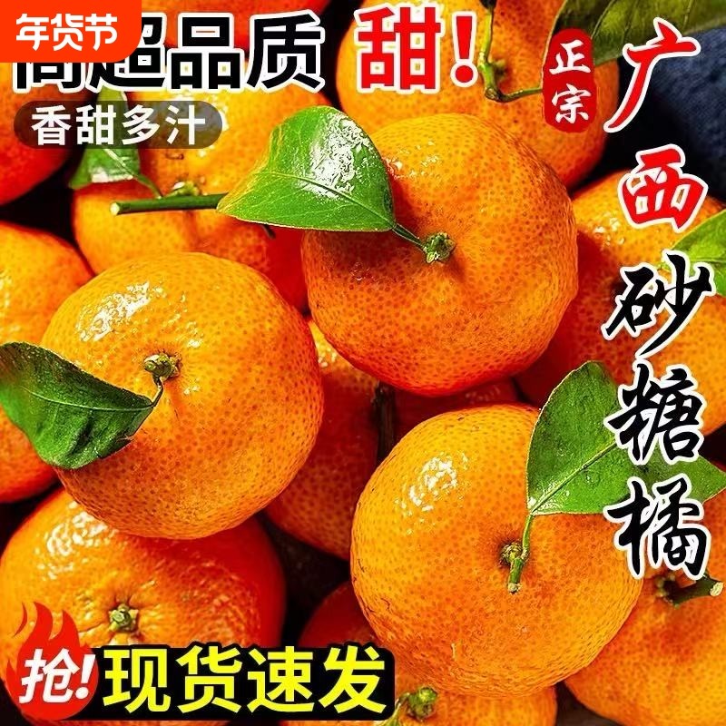 产地直发广西砂糖橘当季新鲜水果蜜桔橘子薄皮包邮整箱年货节采摘,水产肉类/新鲜蔬果/熟食,桔子,淘宝优惠券,粉丝福利购,淘宝优惠卷