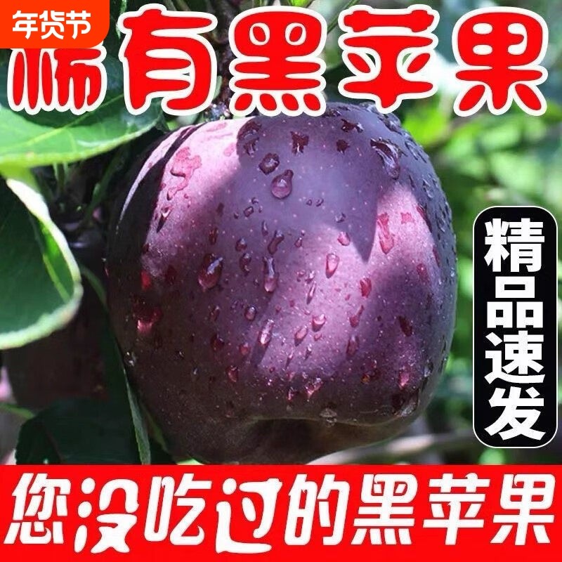 甘肃天水黑卡苹果黑花牛苹果新鲜水果稀有苹果冰糖心粉面香甜10斤,水产肉类/新鲜蔬果/熟食,苹果,淘宝优惠券,粉丝福利购,淘宝优惠卷