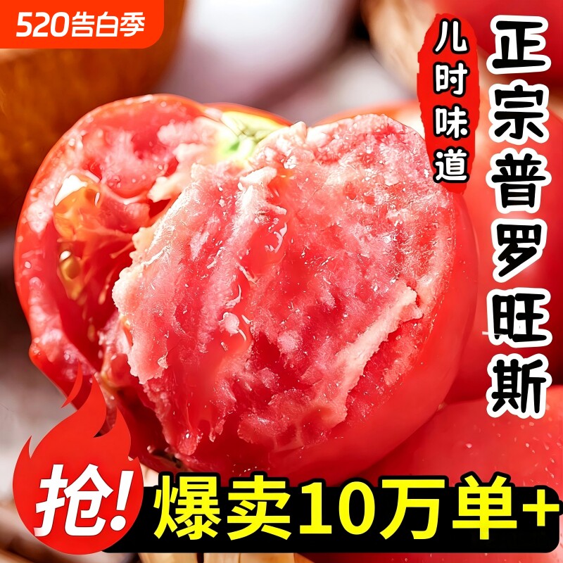 陕西普罗旺斯沙瓤西红柿新鲜自然熟当季孕妇水果生吃番茄蔬菜
