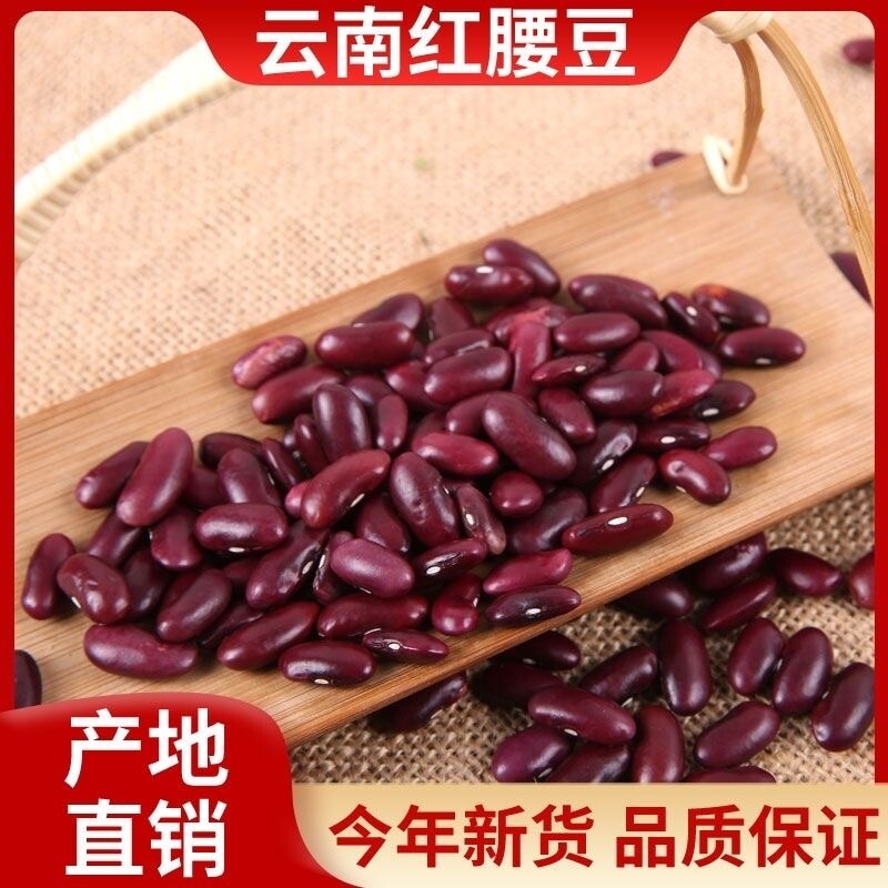 5斤红腰豆新鲜云南大红豆批发农家红豆汤豆沙馅料五谷杂粮自种