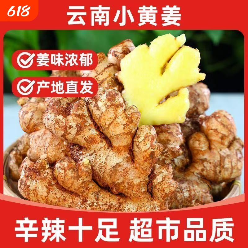 云南大理现挖春姜小黄姜