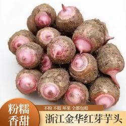 浙江金华红芽芋当季新鲜小香芋艿牛奶芋毛芋槟榔芋头蔬菜整箱包邮