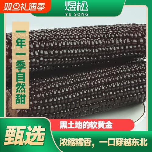 东北黑糯玉米富含花青素真空包装