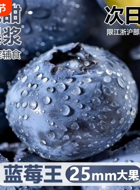 云南蓝莓鲜果新鲜高端水果当季怡颗高山L25花香孕妇整箱包邮纯甜