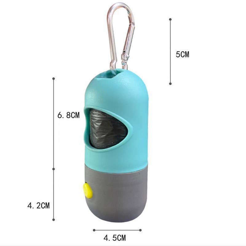 速发清洁用品光源拾便器便携垃圾袋分配器收纳盒便携式