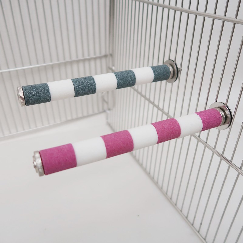 速发鸟用品 鹦鹉玩具 磨爪棒 站棒栖木 磨嘴磨指甲棒 通体磨砂棒