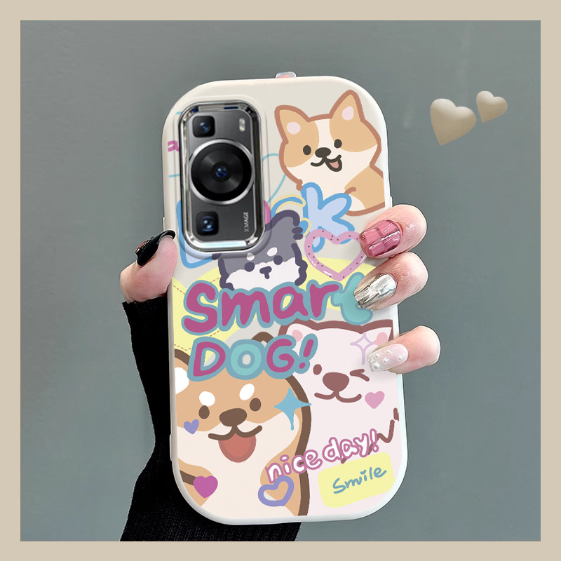 适用华为p60pro手机壳多巴胺柴犬新款女华为p50pro高级感华为p40pro可爱硅胶液态防摔全包镜头保护套,3C数码配件,手机保护套/壳,淘宝优惠券,粉丝福利购,淘宝优惠卷
