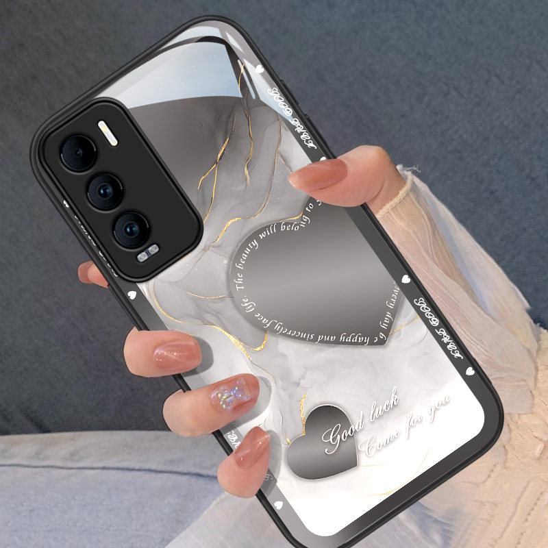 适用真我GT5手机壳realmeGT5pro新款水墨GTneo2渐变爱心gt大师版高级感潮流防摔硅胶r15液态全包镜头保护套女