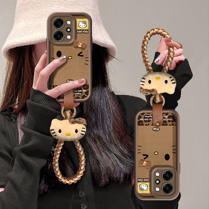 适用OPPOReno14手机壳Reno13新款KT猫蝴蝶结12Pro可爱卡通11少女心10保护套reno9全包8防摔7se硅胶6不会撞壳