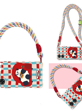 适用红米Turbo4手机壳4Pro享受熊猫Turbo3新女款radmi小米note14全包防摔13Pro+可爱卡通12/11超薄四角挂绳壳