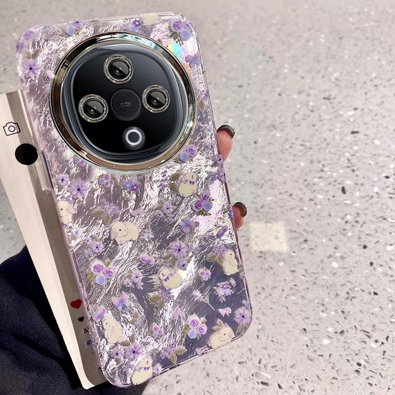 适用vivoY300手机壳Y300T碎花兔子y200i可爱卡通y100女新款Y500全包防摔vivo保护套y78+高级感y77e自带镜头膜,3C数码配件,手机保护套/壳,淘宝优惠券,粉丝福利购,淘宝优惠卷