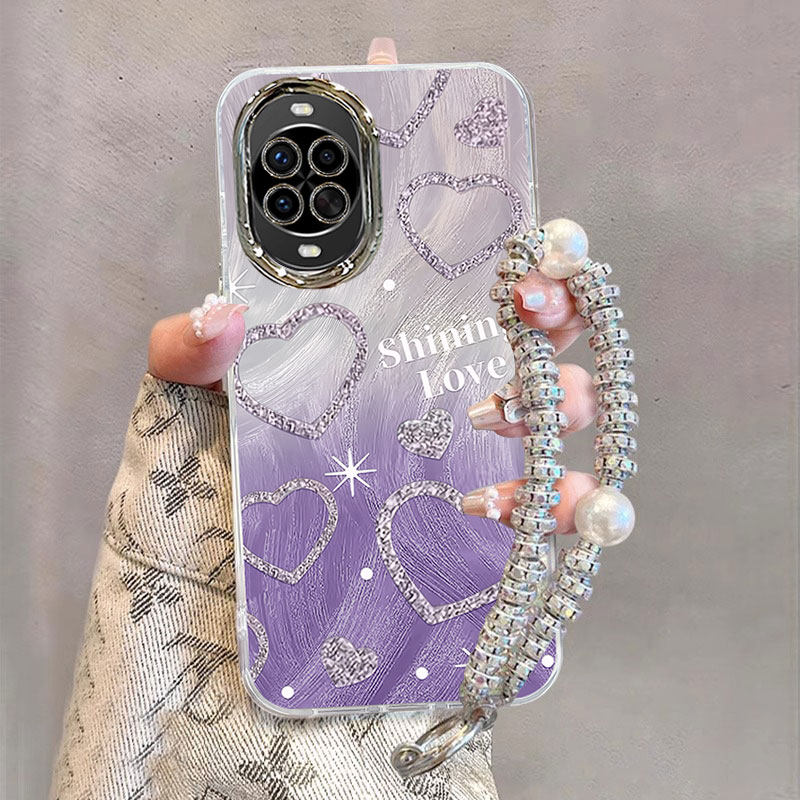 适用华为nova14手机壳13Pro渐变爱心12ultra女款超好看11SE网红爆款10保护套nova9带手链8por镜头膜7se高级感,3C数码配件,手机保护套/壳,淘宝优惠券,粉丝福利购,淘宝优惠卷