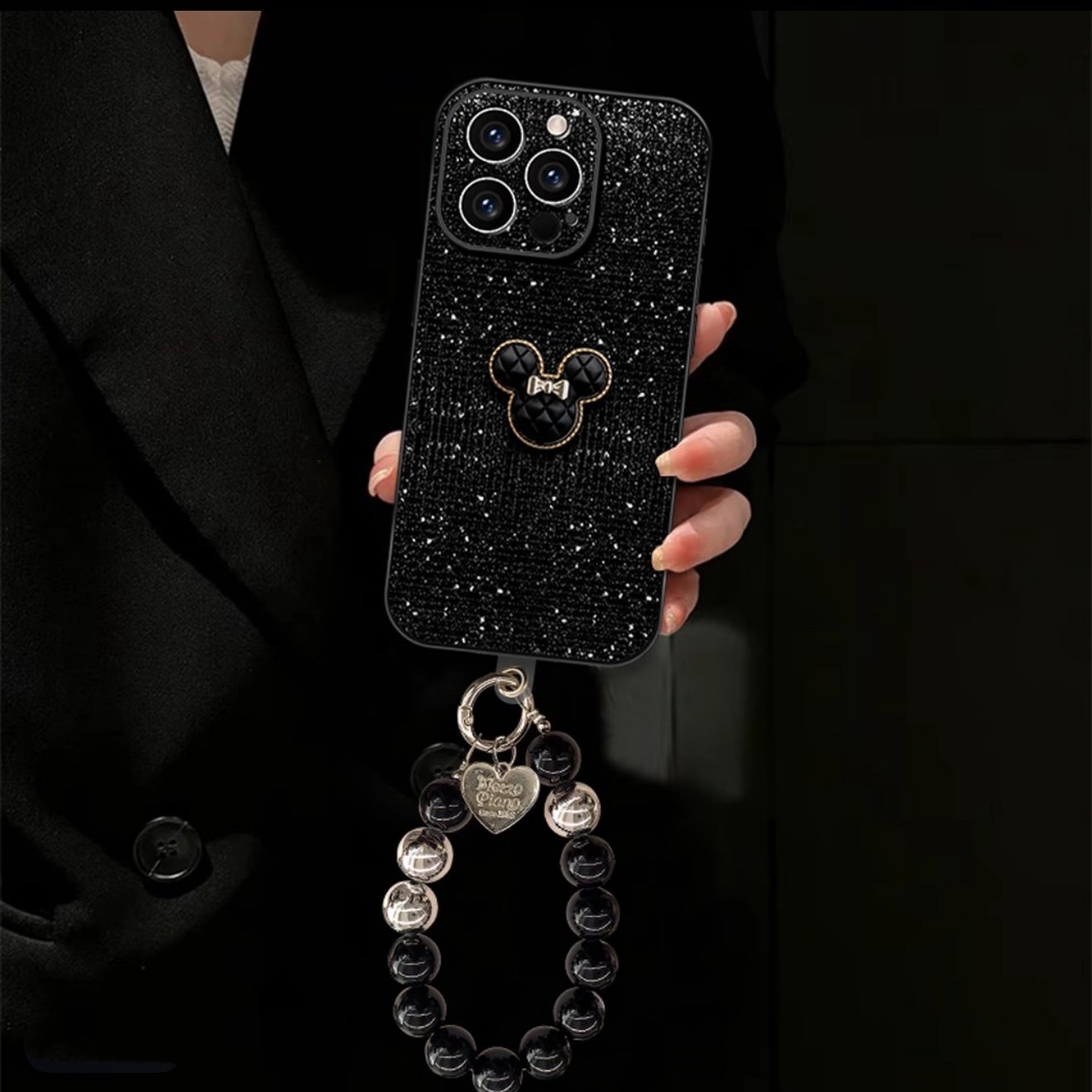 闪钻米奇公仔适用iPhone15手机壳16Promax创意公仔15Plus带手链14Pro高级感13轻奢风12/11苹果X全包XS防摔8/7,3C数码配件,手机保护套/壳,淘宝优惠券,粉丝福利购,淘宝优惠卷