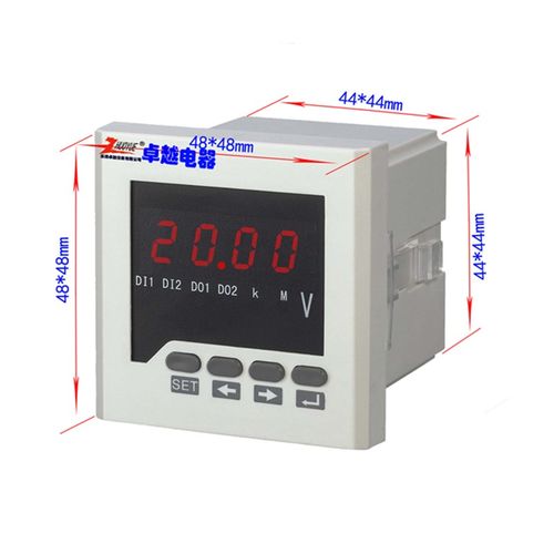 99T1数显数字电压测量仪表尺寸48*48MM交流20V 直流20V 正负20V