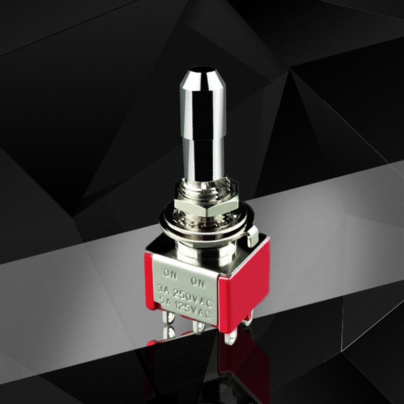 M6mm拉拨式钮子开关 拨动摇臂开关 电源开关 UL认证2档3脚 2档6脚