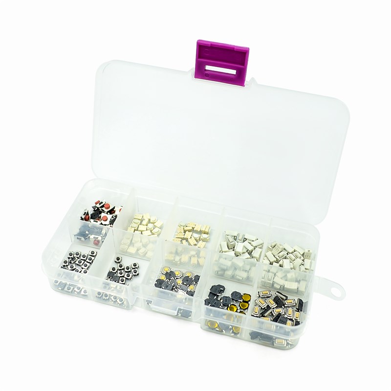10种200个每种20个 6x6按键开关 轻触/贴片开关 按钮开关盒装套件