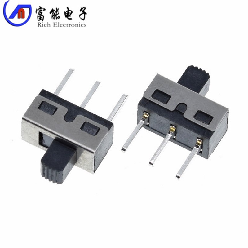 SS12D06 SS12D10 5MM柄高 2档3脚 大电流拨动开关 直脚/弯脚