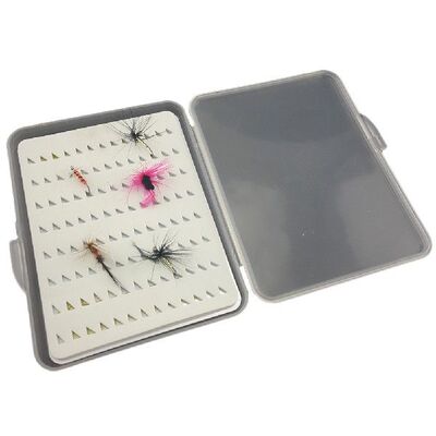 极速Tringulr Fom Fly Fishing Hook Bit Fishing Tckle Box