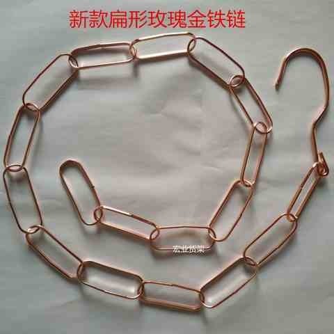 门上挂钩铁链子吊链立式衣架衣柜挂衣架宽肩衣架服装店衣架车