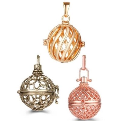 Harmony Bola Locket Cage can open pendant can put pearl me