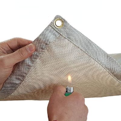 Outdoor camp fireproof cloth insulation pad flame retardant