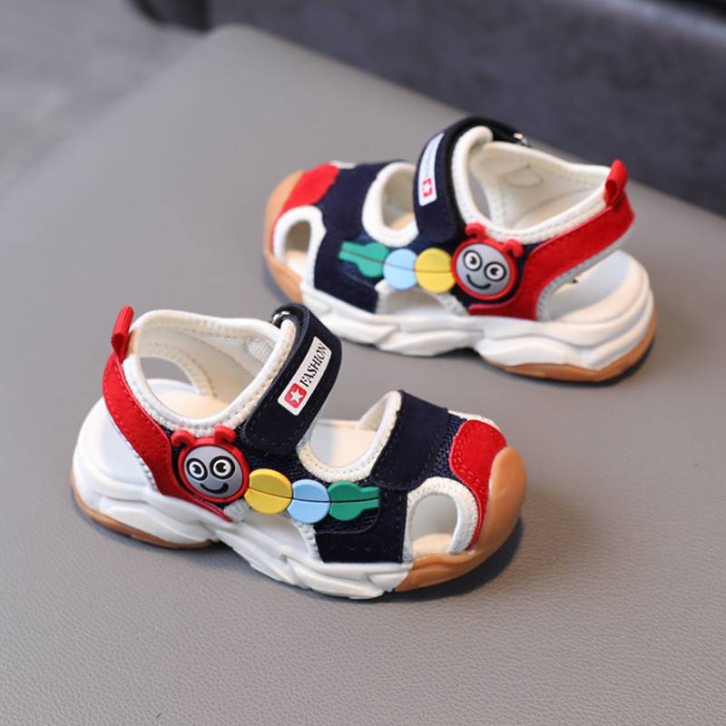 I宝宝凉鞋男宝小童包头小孩子防滑1一2岁男童新款儿童男夏童一岁