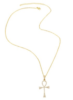 Life key Anka pendant full of diamonds zircon Ankh pendant V