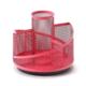 Pen Holder Rotatable Mesh Cup Compartments Desk