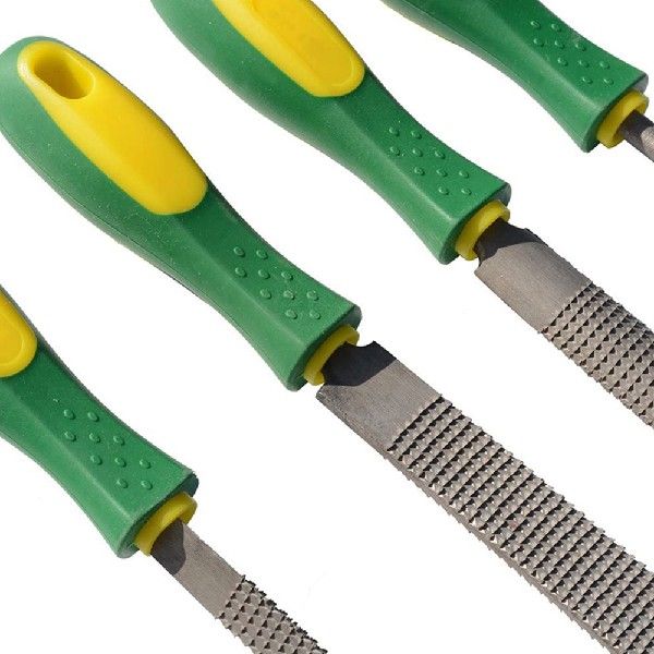 4Pcs Rubber Files Handles Files Supplies 4-1/3Inch Length